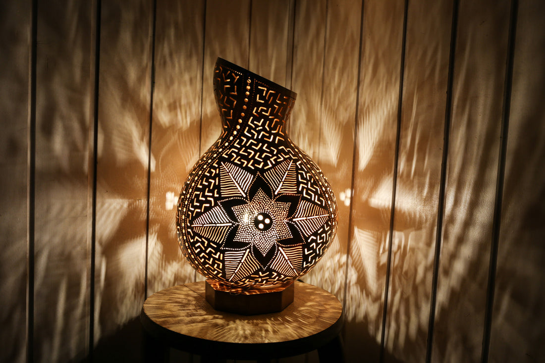 gourd lamp calabash lamp handmade lampshade doti sutra
