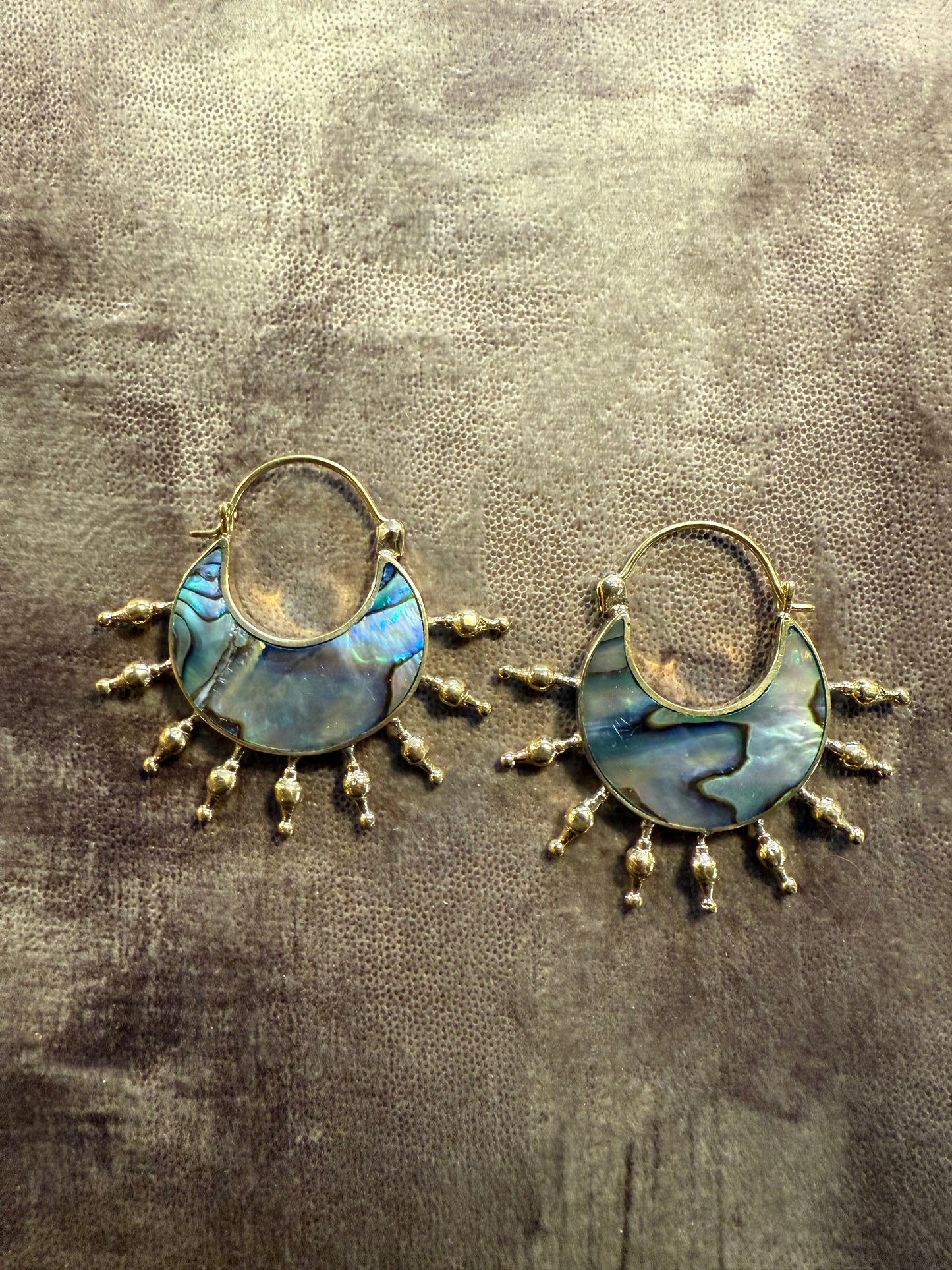 Shell • Brass • Earrings • Bali