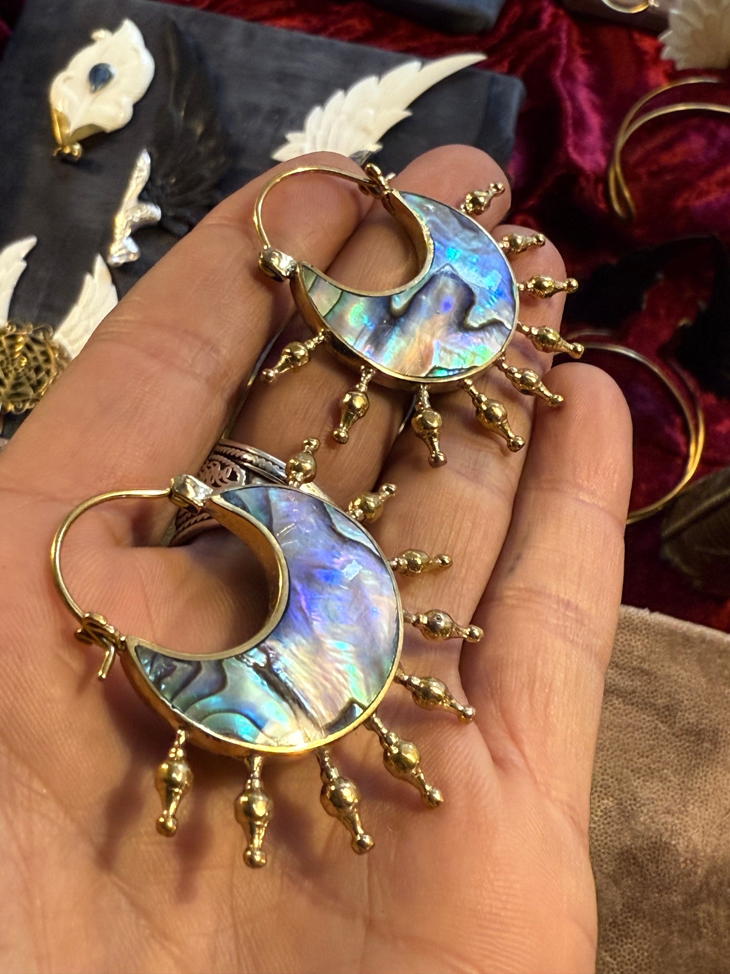 Shell • Brass • Earrings • Bali