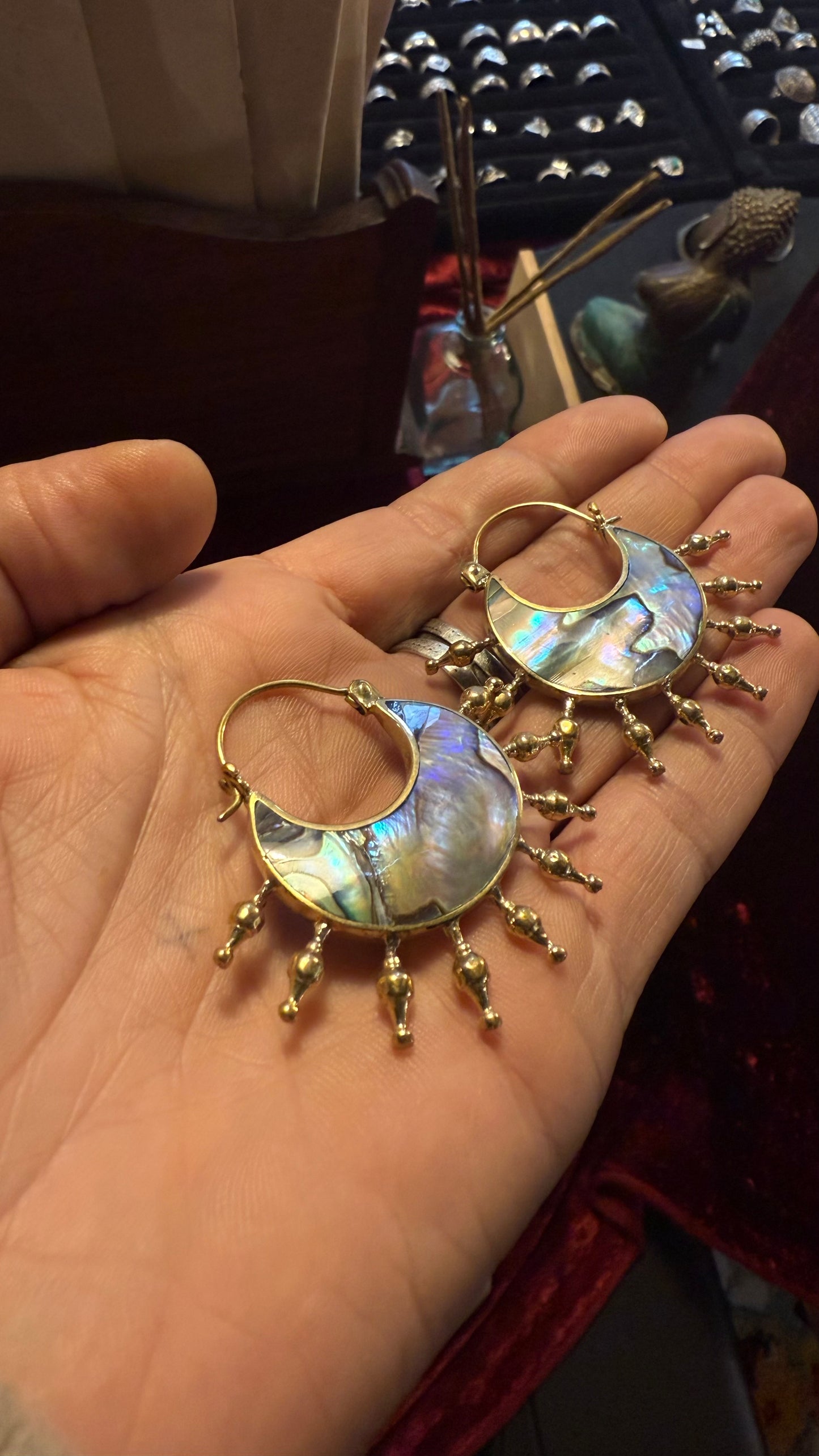 Shell • Brass • Earrings • Bali