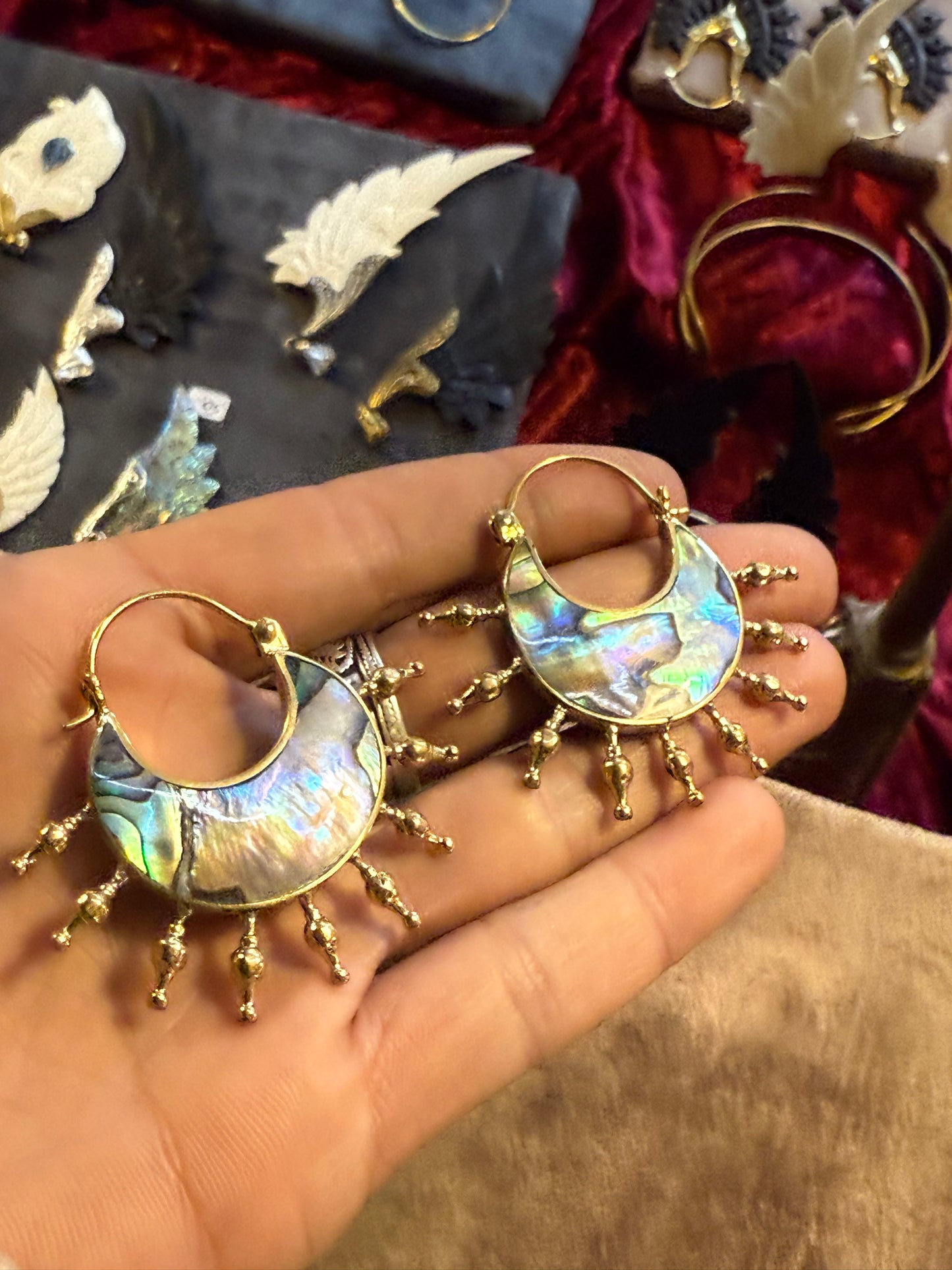 Shell • Brass • Earrings • Bali