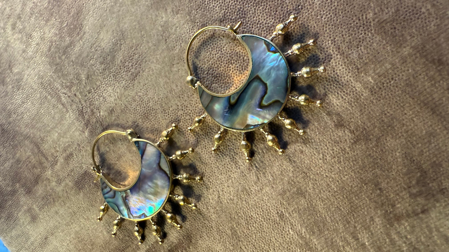Shell • Brass • Earrings • Bali