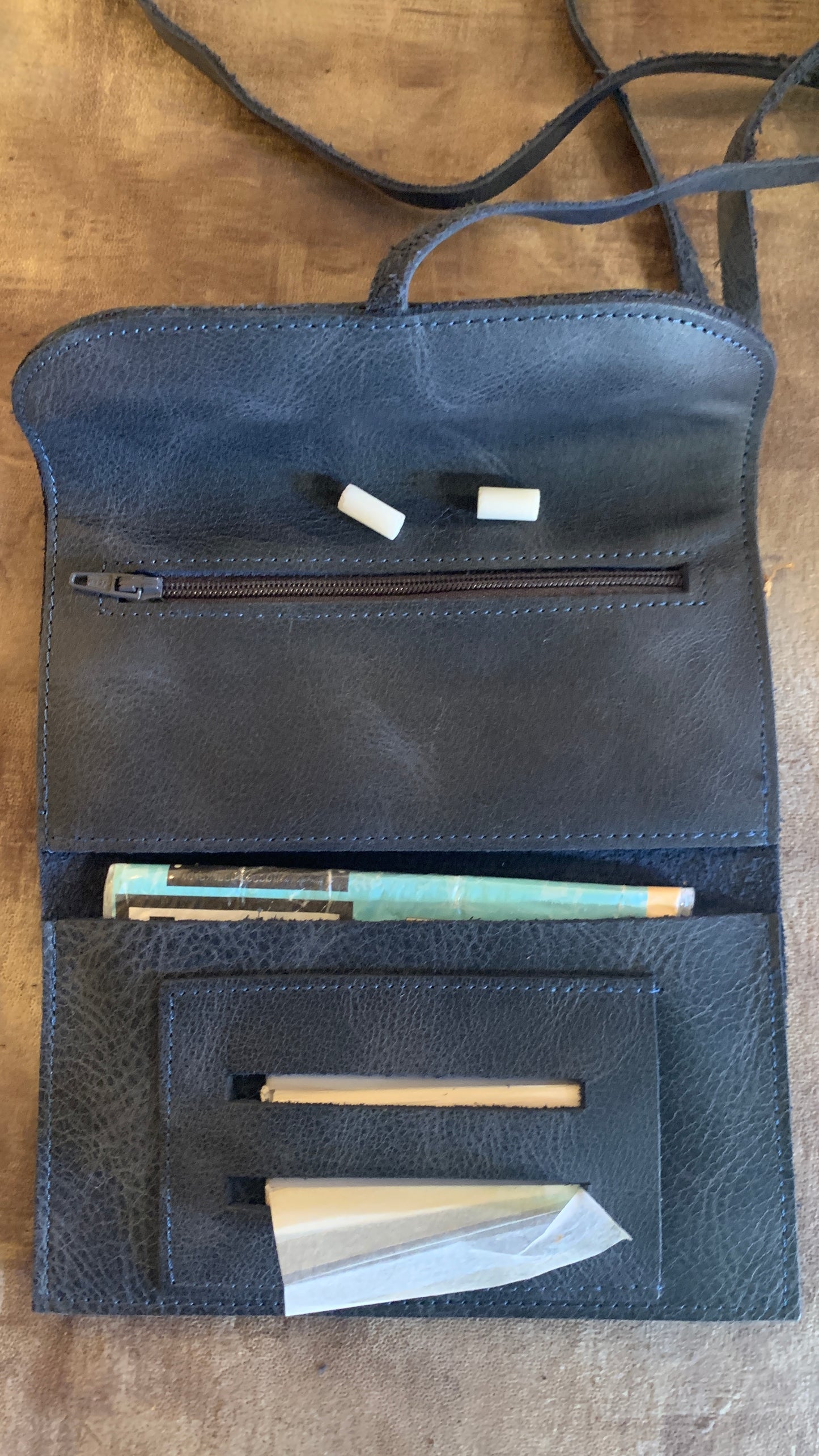 Handmade 100% Leather Tobacco Bag from Turkey