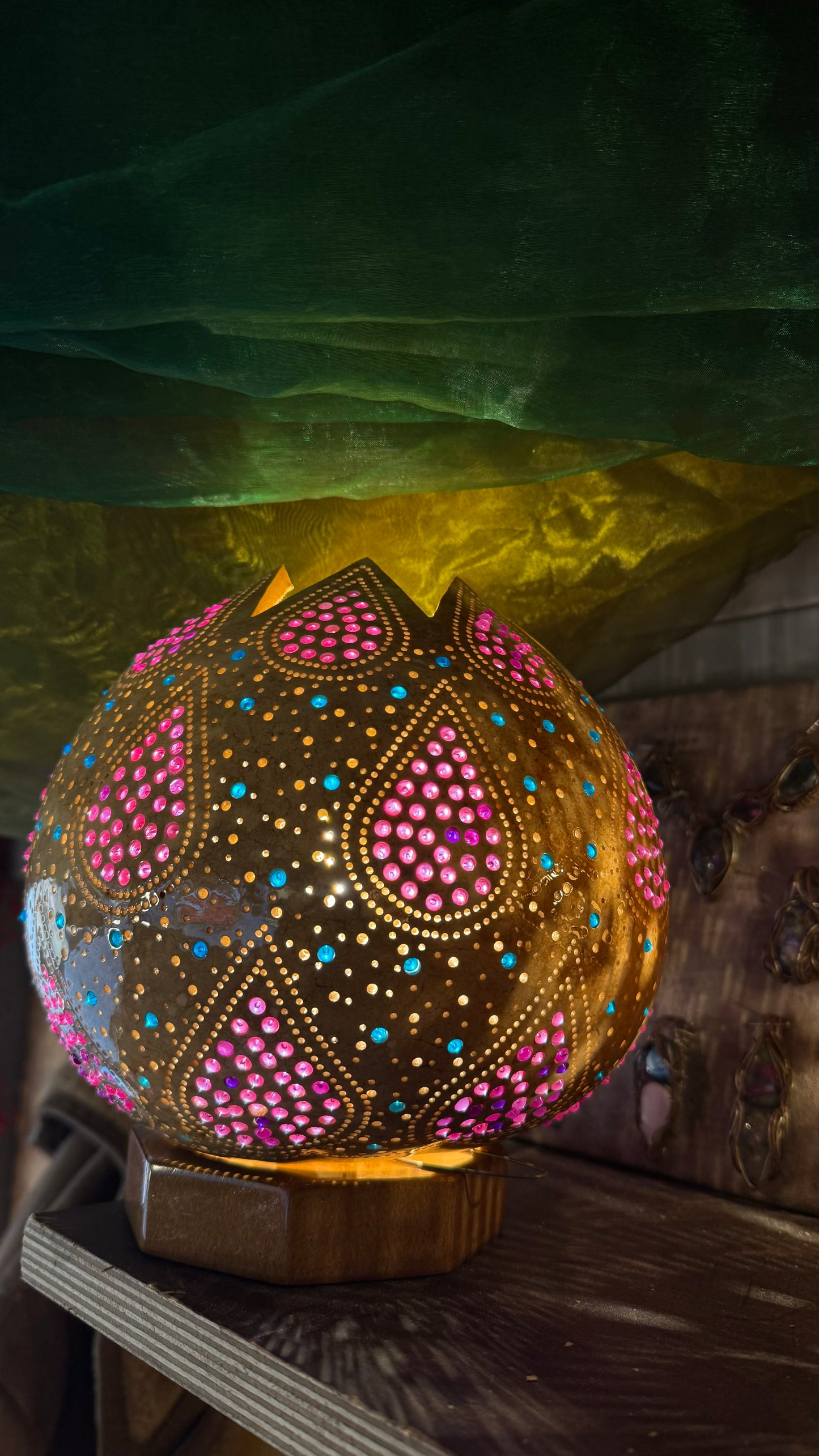 Artisan's Touch Gourd Lamp