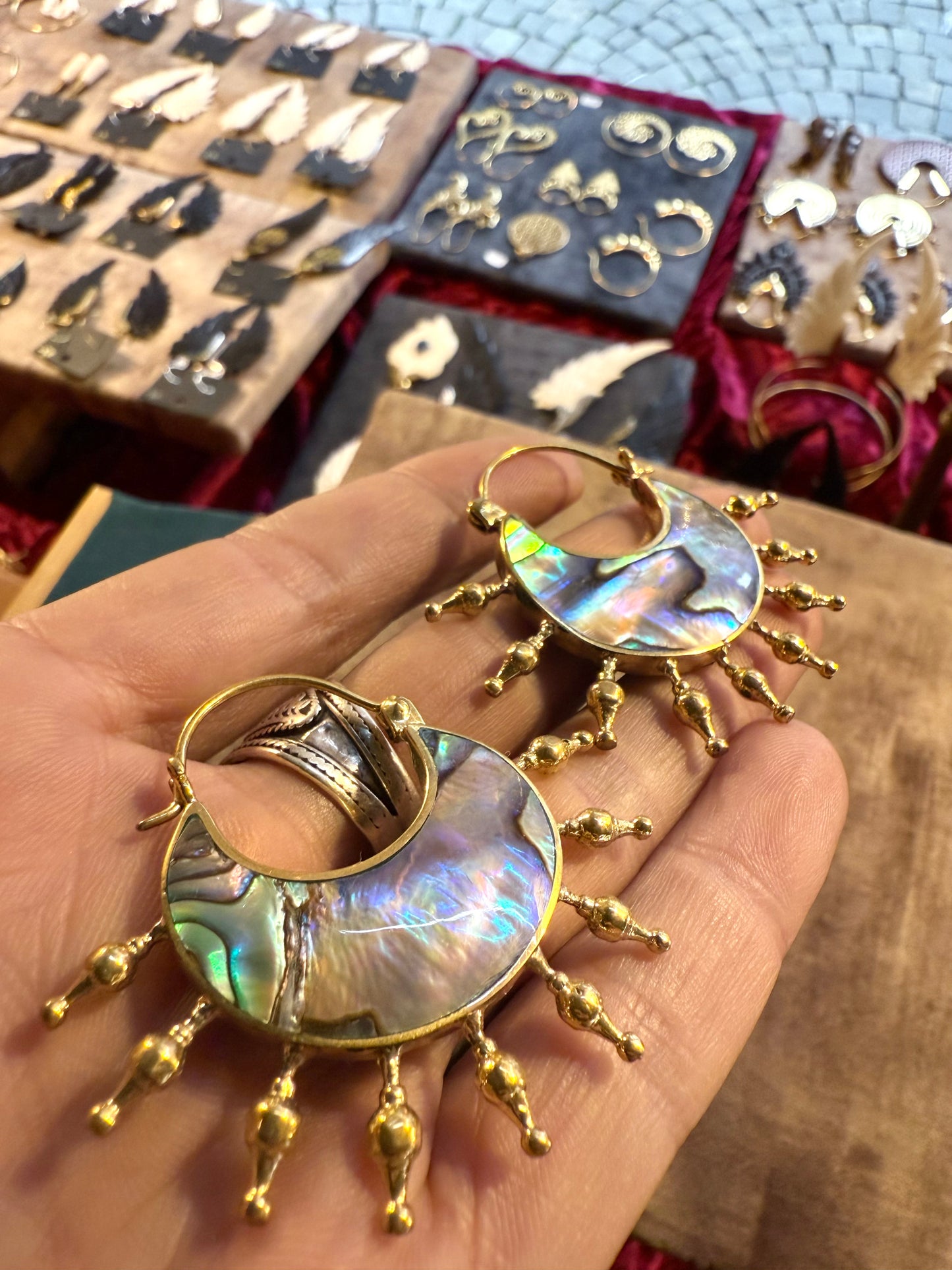 Shell • Brass • Earrings • Bali
