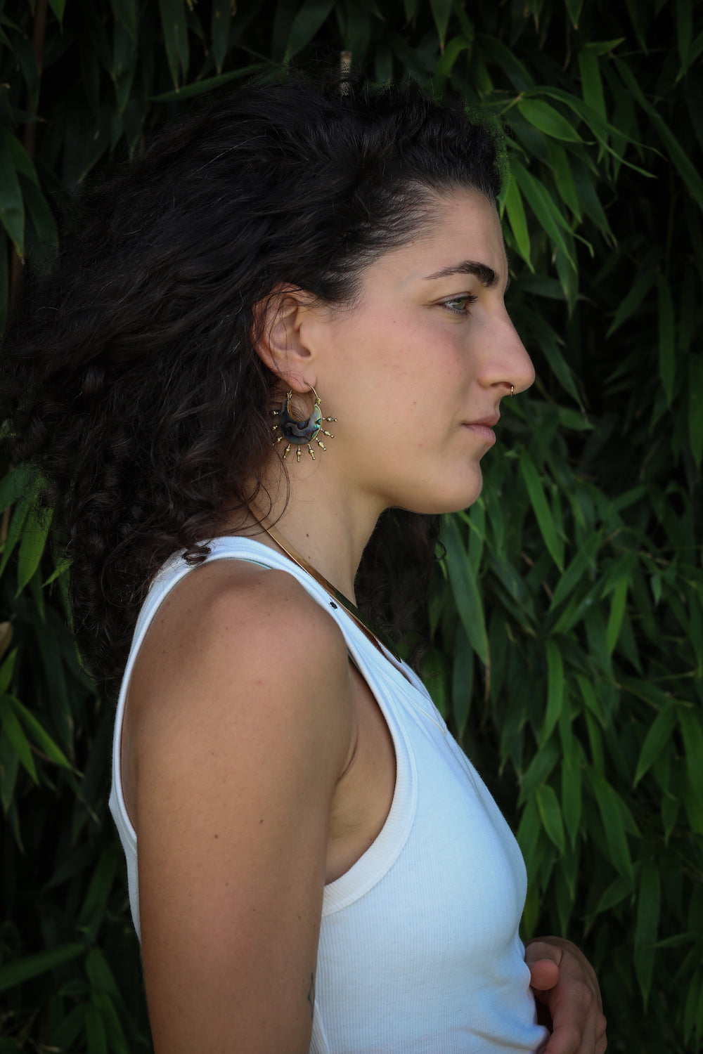 Shell • Brass • Earrings • Bali