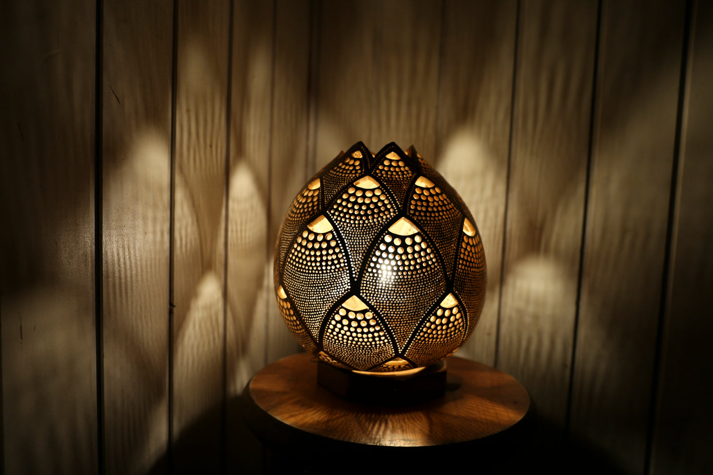 Sunset Serenade Gourd Lamp