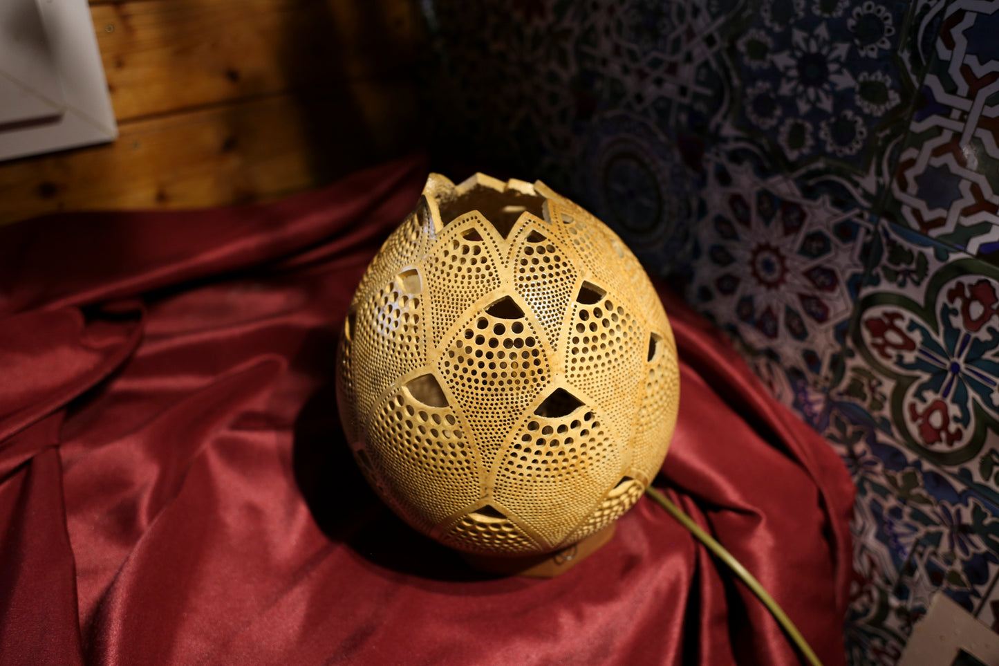 Sunset Serenade Gourd Lamp