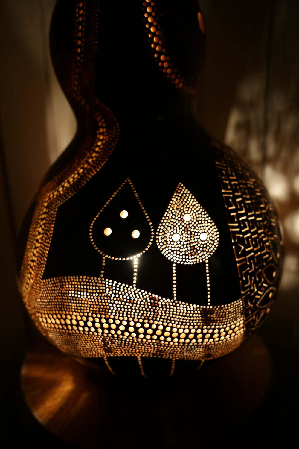 Mushroom Love Gourd Lamp