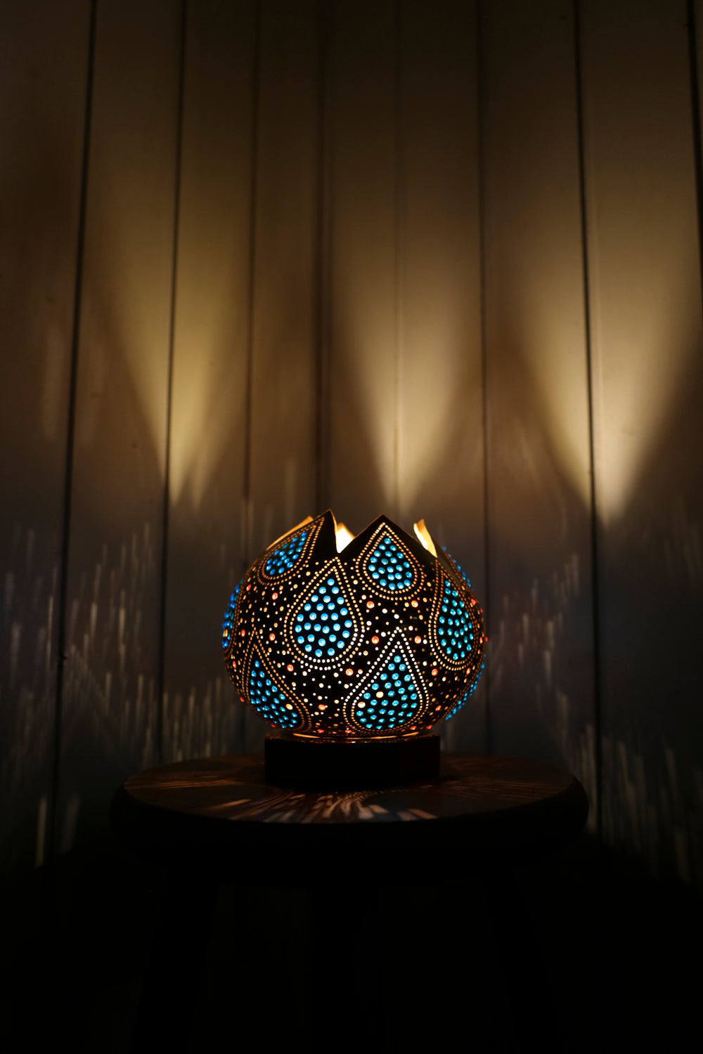 Lámpara de calabaza Blue Vibes