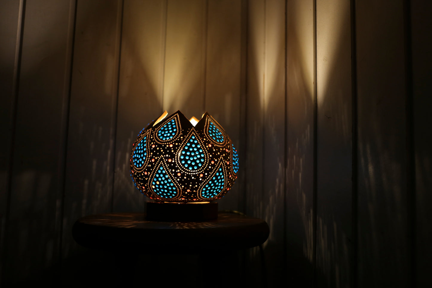 Lámpara de calabaza Blue Vibes