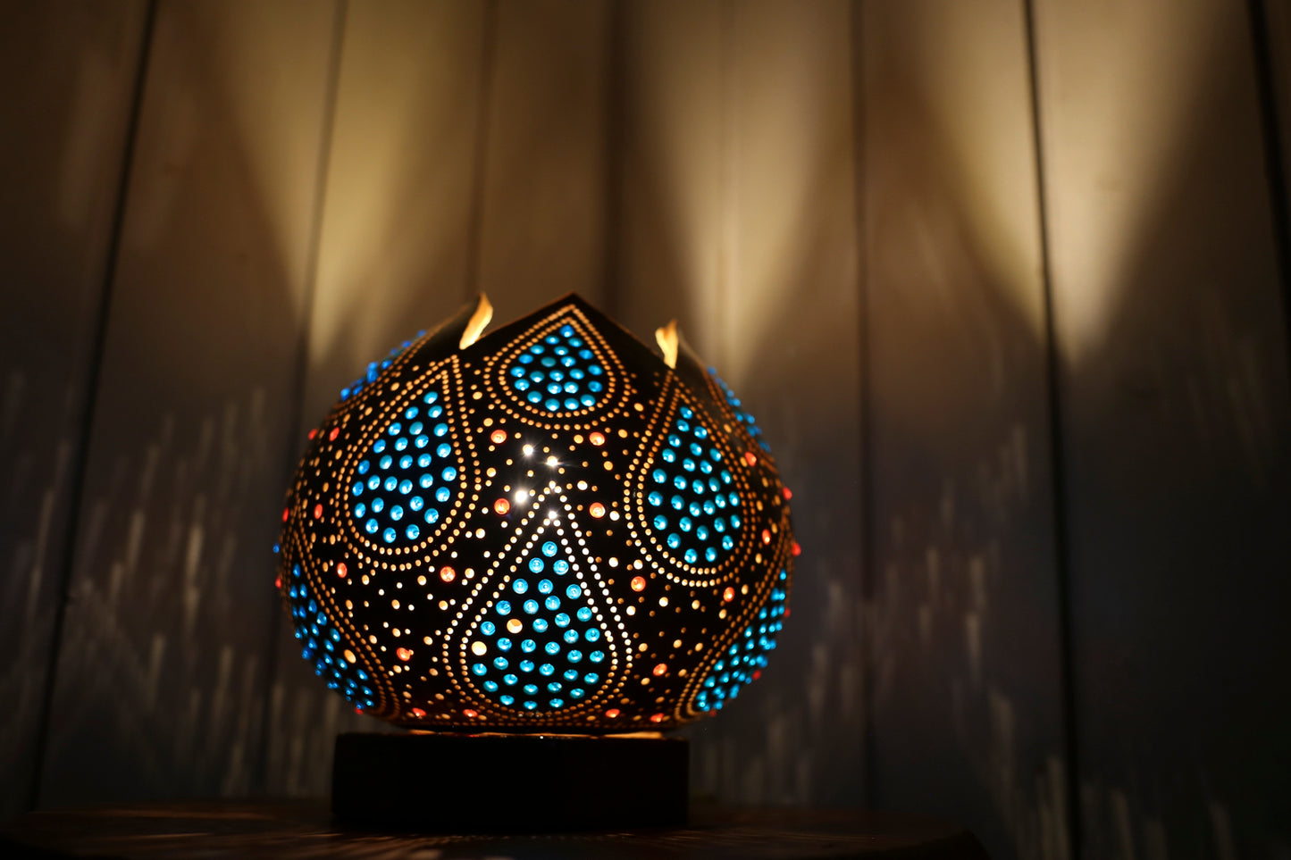 Lámpara de calabaza Blue Vibes
