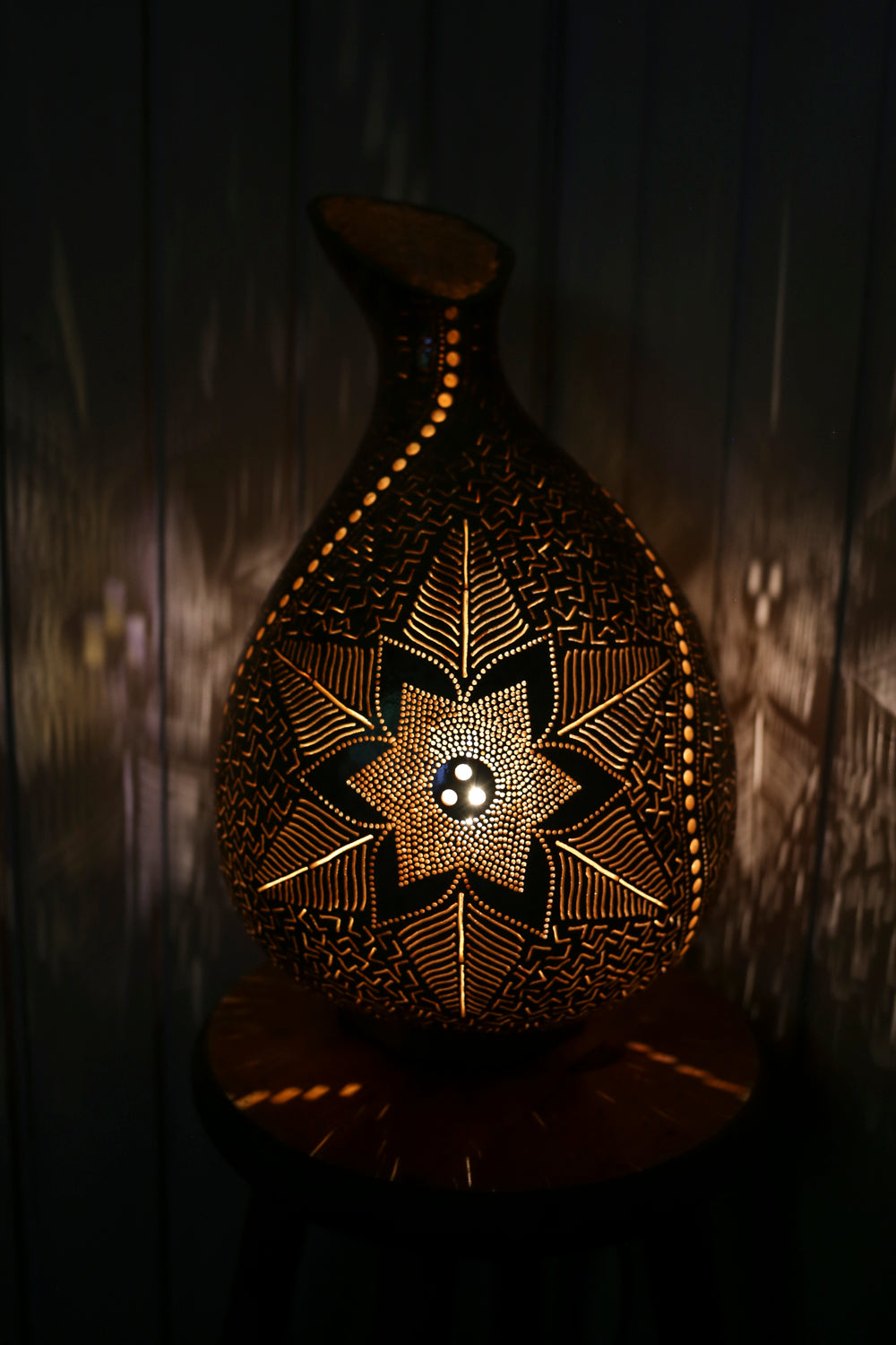 Serene Light Gourd Lamp