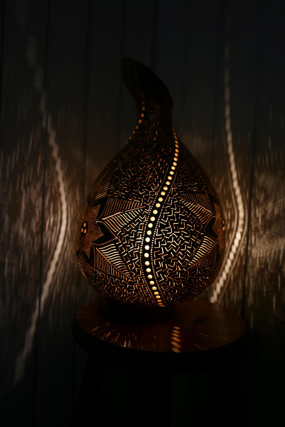 Serene Light Gourd Lamp