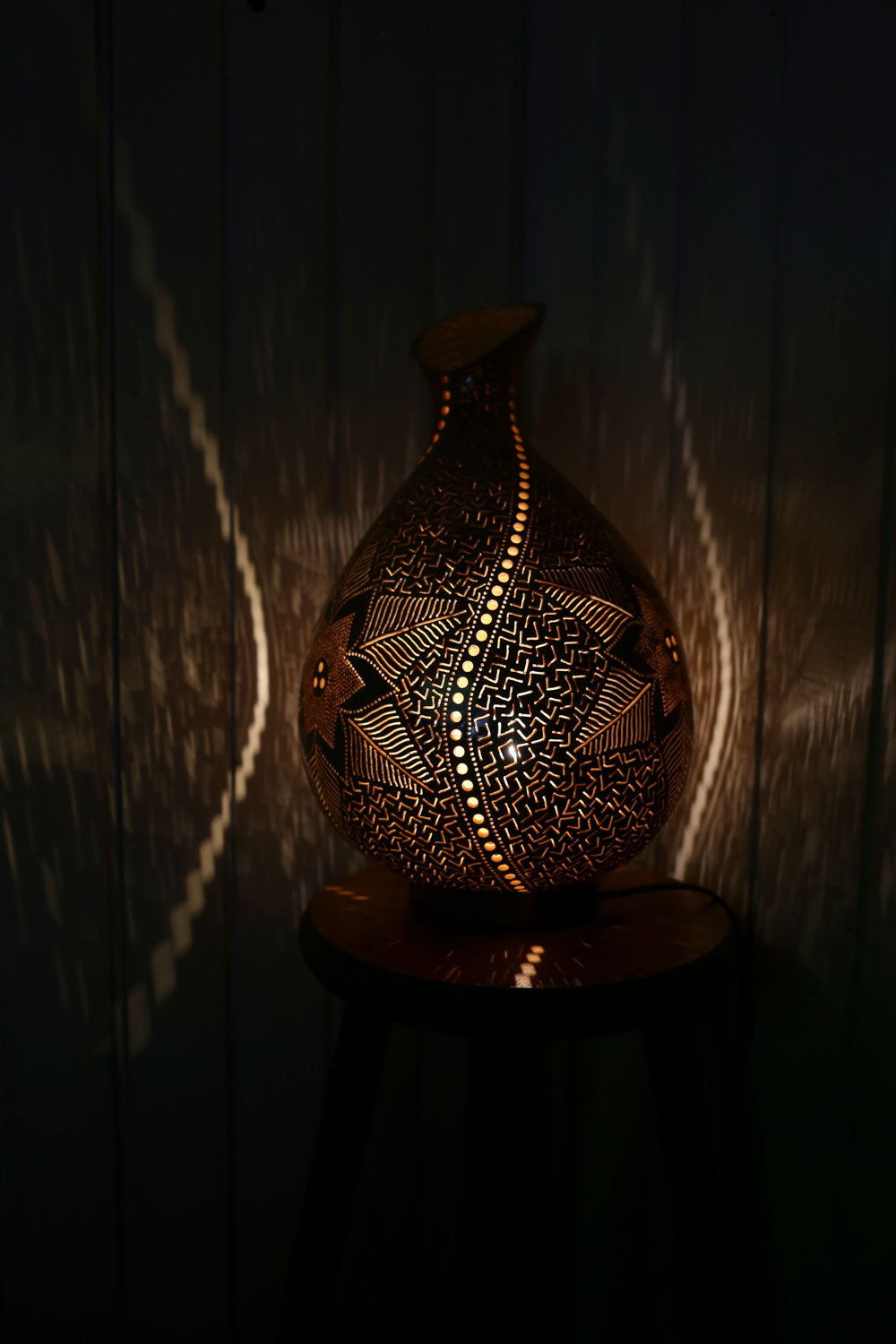 Serene Light Gourd Lamp