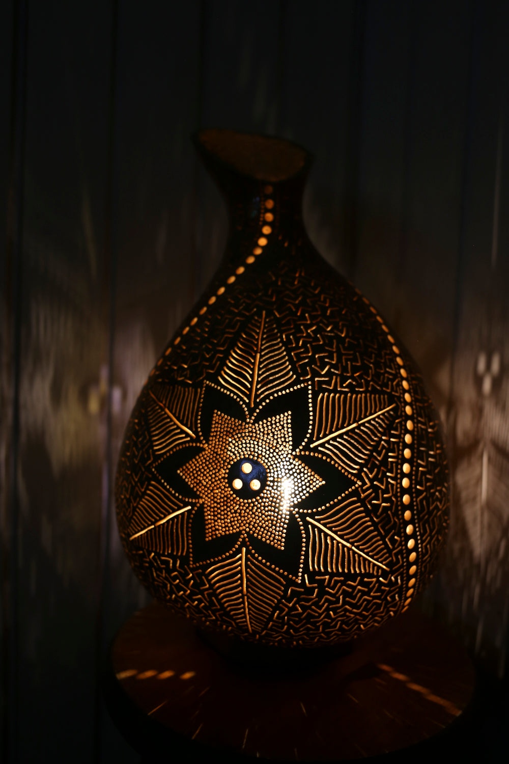 Serene Light Gourd Lamp