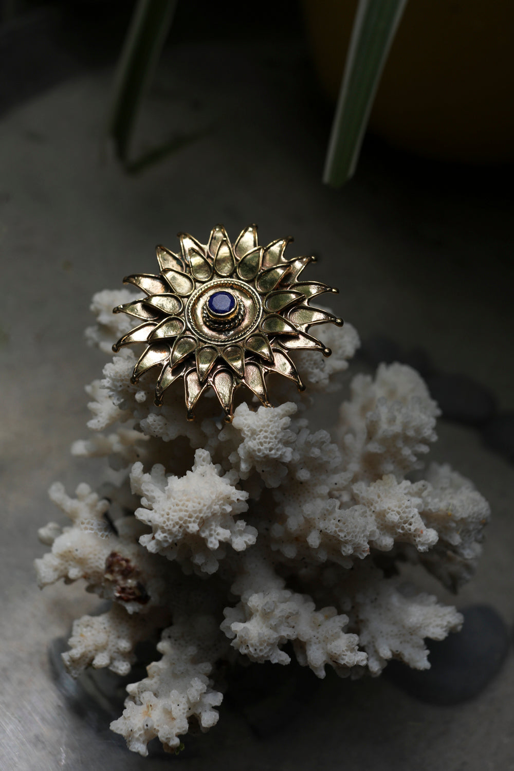 Sunburst Brass Ring