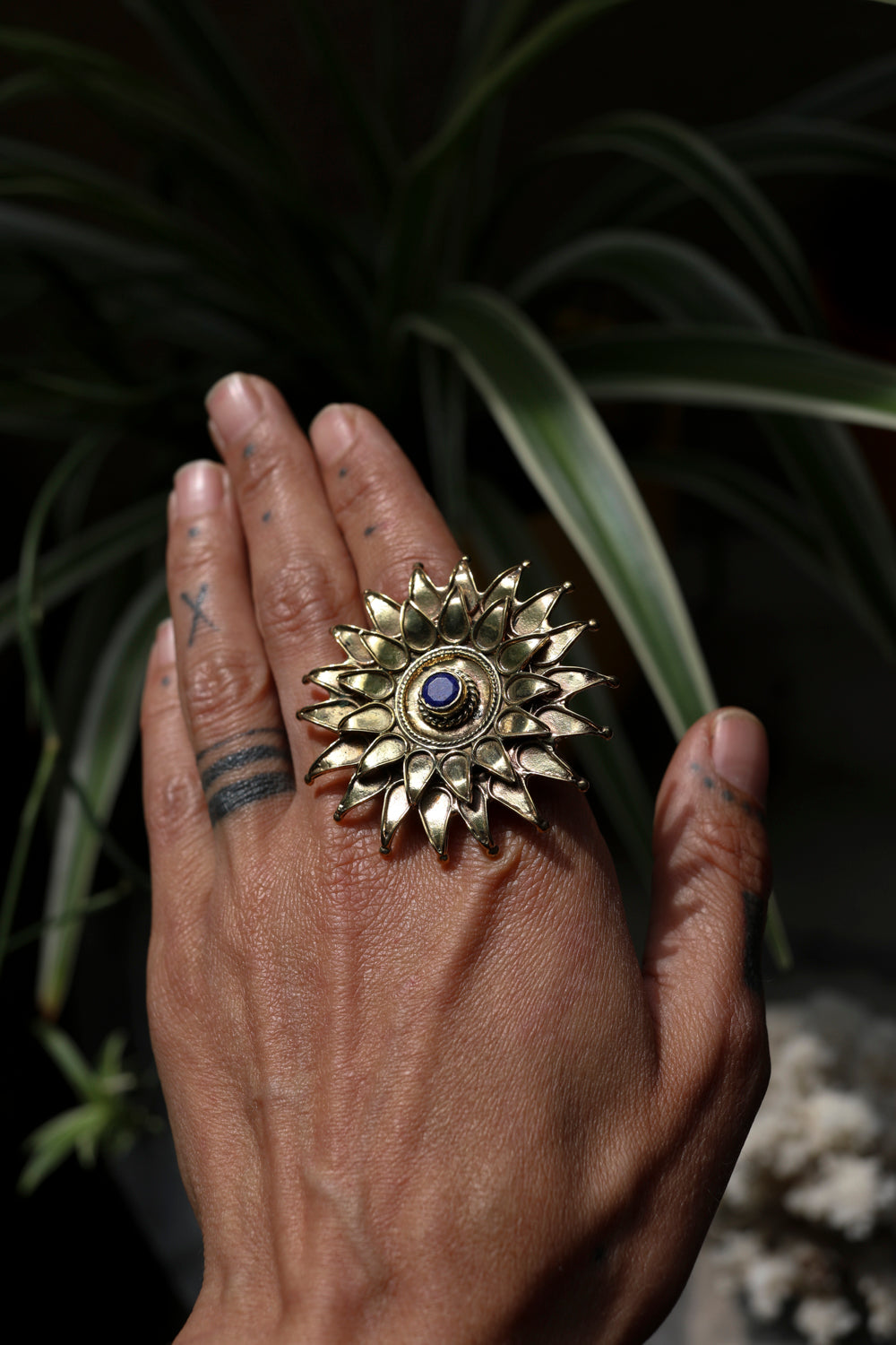 Sunburst Brass Ring
