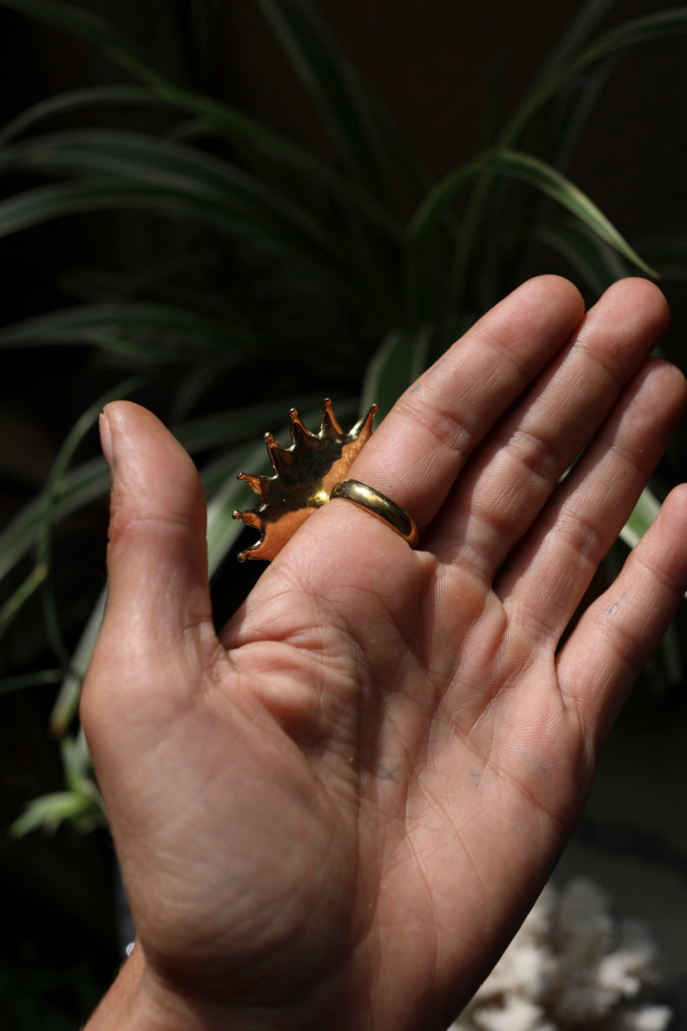Sunburst Brass Ring