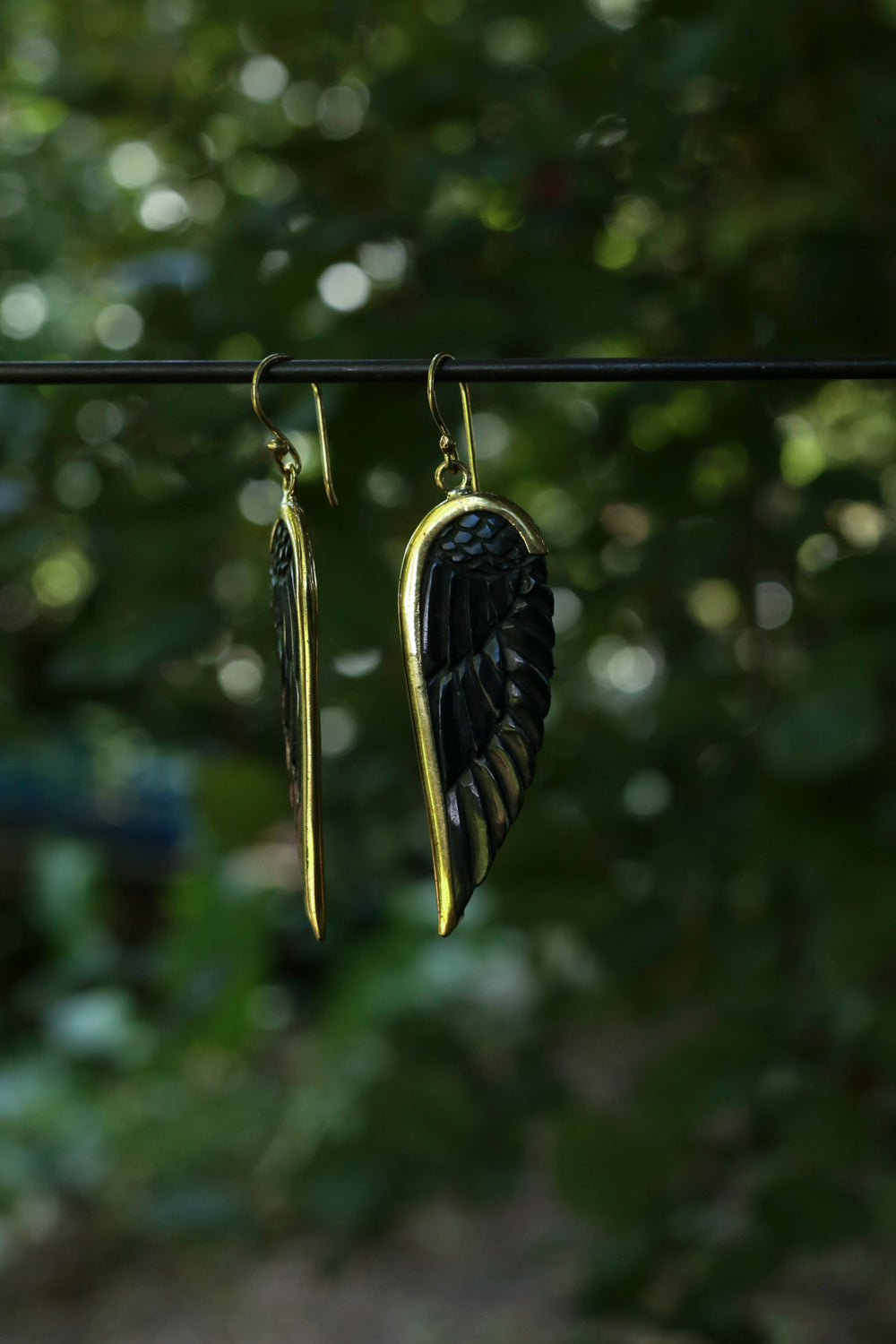 Horn,Brass • Earrings • Bali