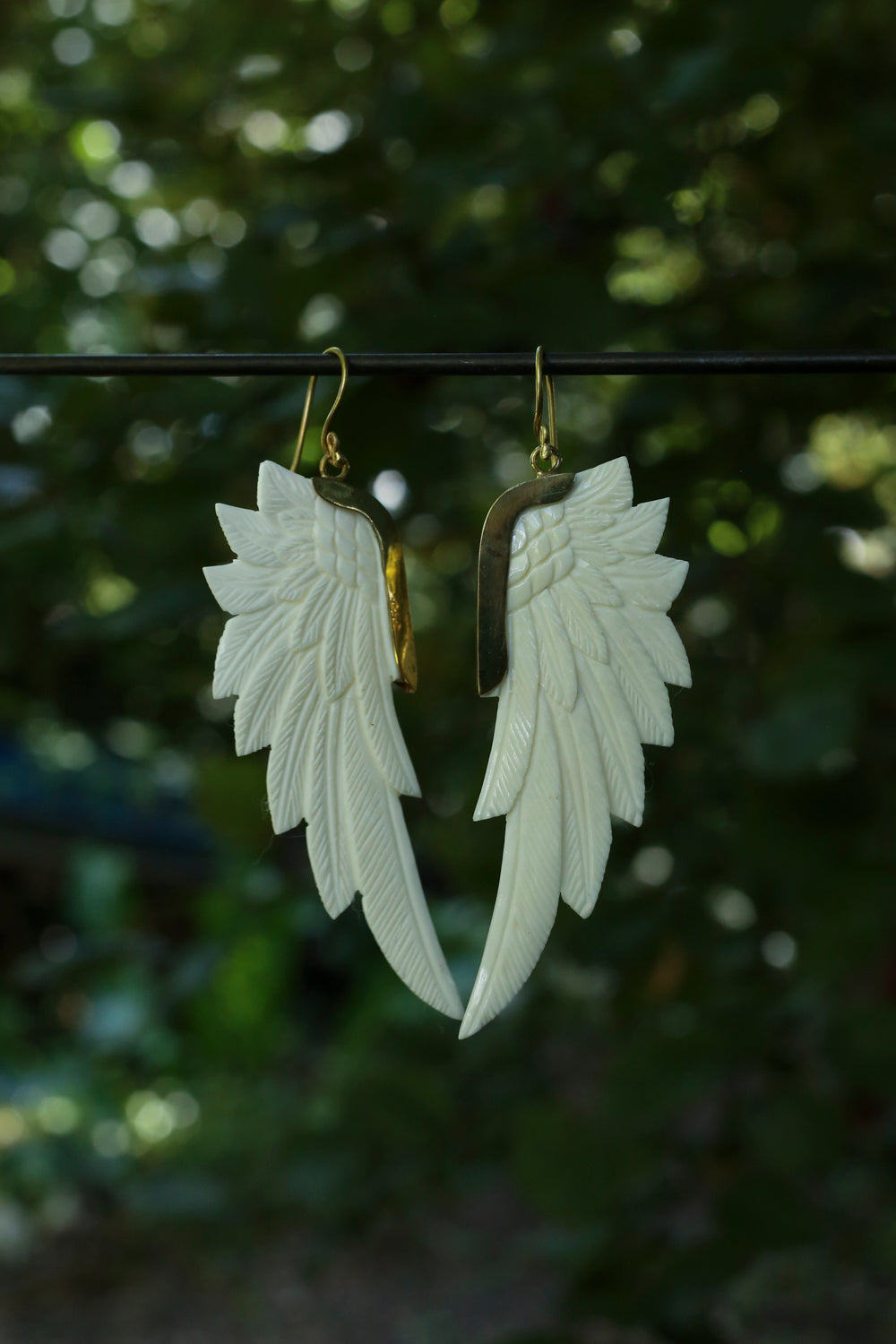Bone,Brass • Earrings • Bali