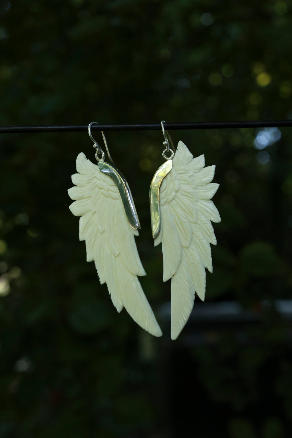Bone,Brass • Earrings • Bali