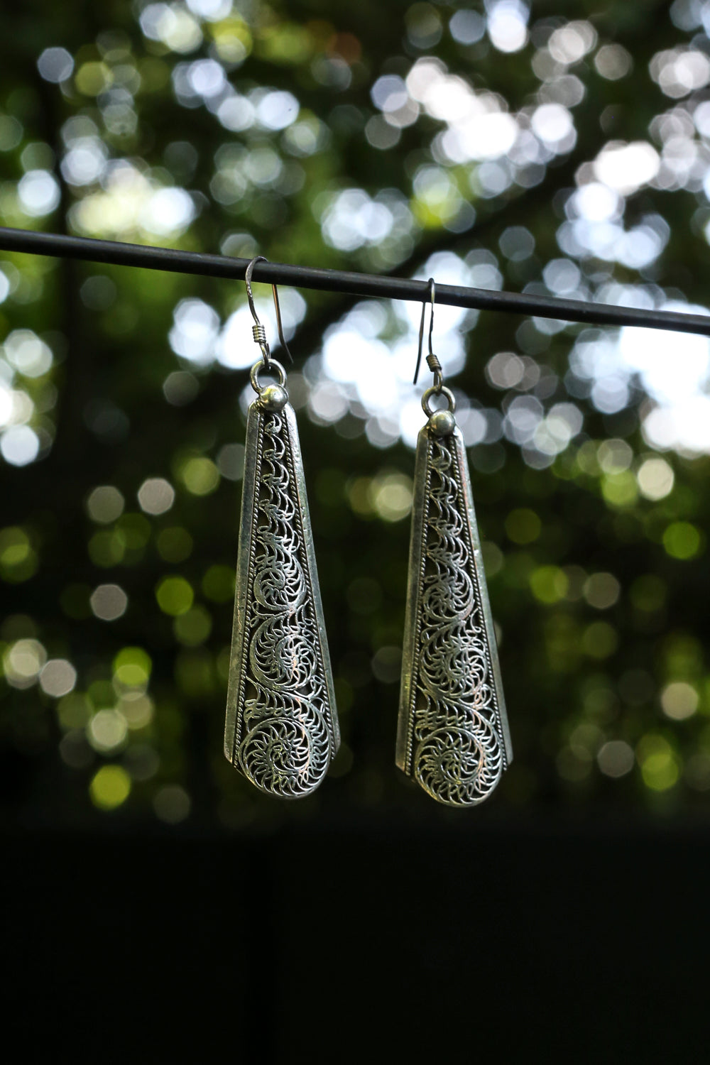 Boucles d'oreilles à pois