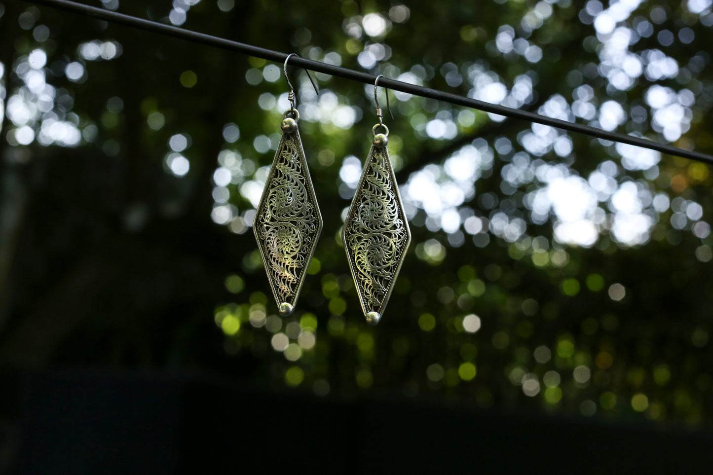 Boucles d'oreilles à pois