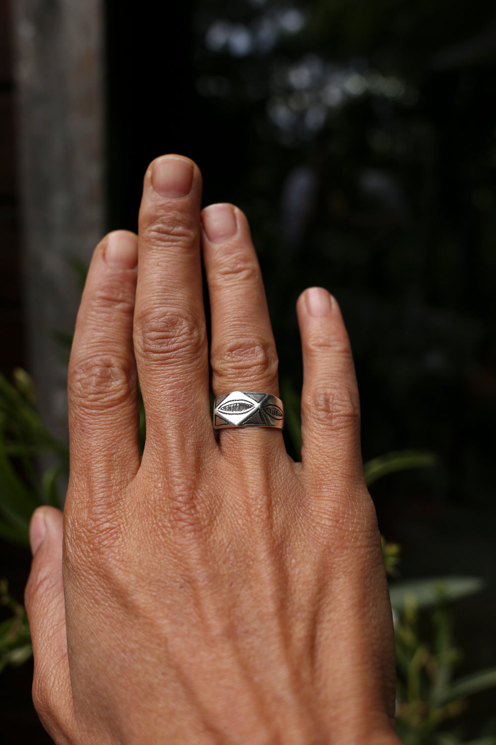 Silver Tribal Ring