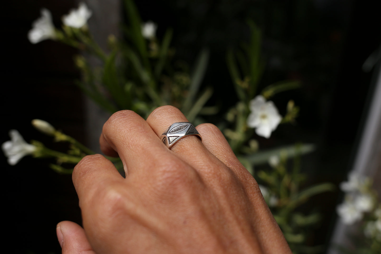 Silver Tribal Ring