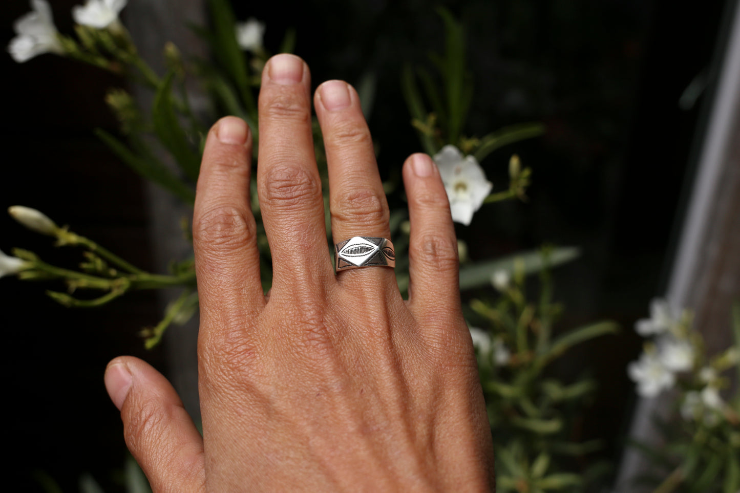 Silver Tribal Ring