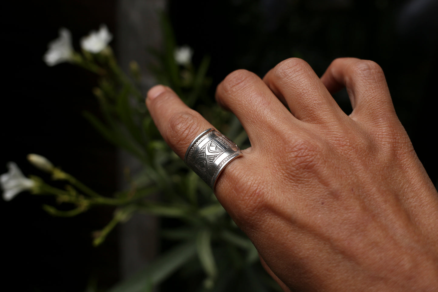 Silver Tribal Ring