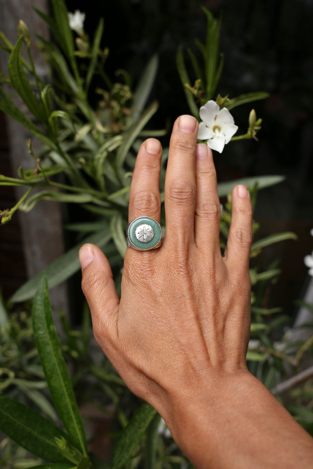 Silver & Green Jade – Handcrafted in Niger