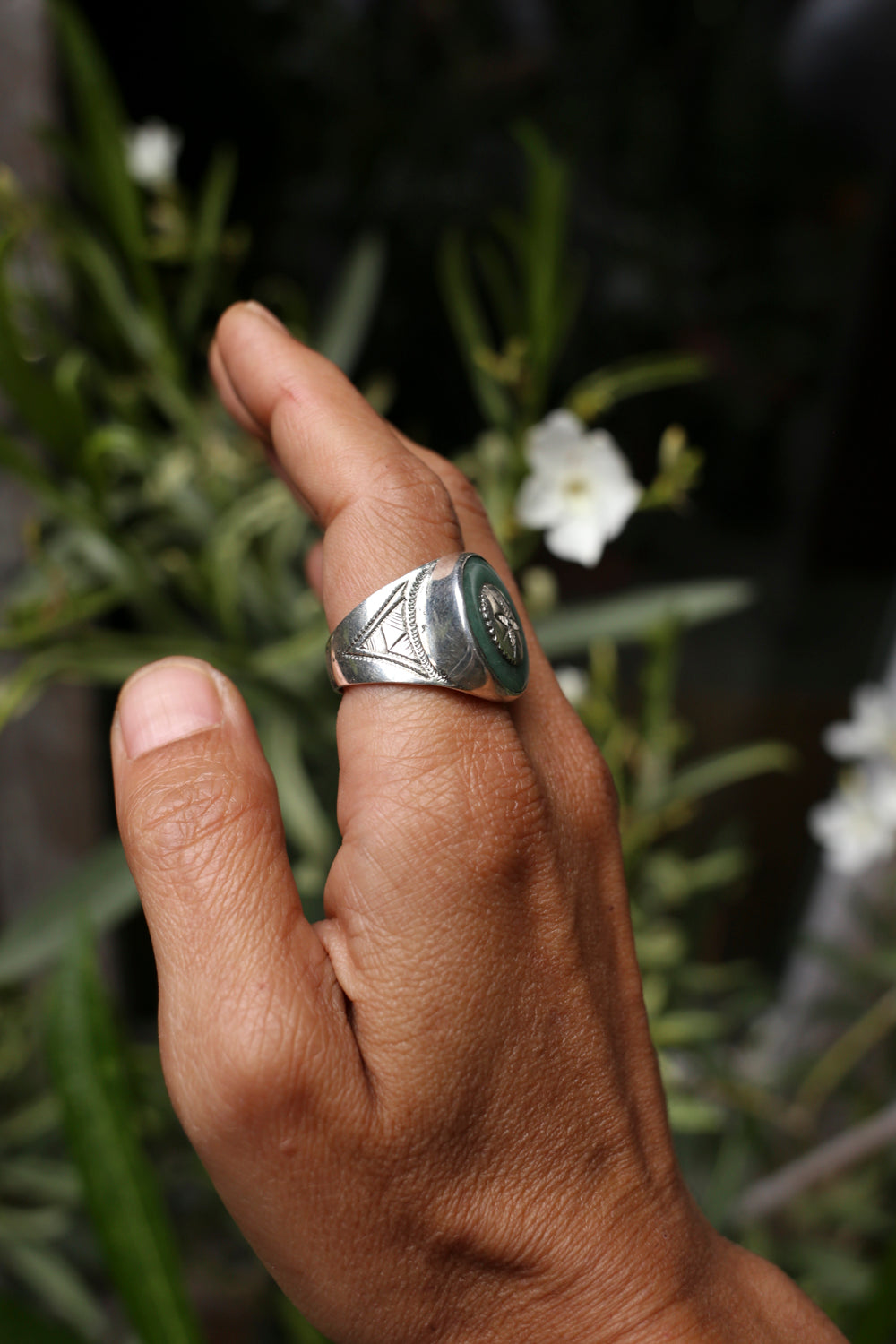Silver & Green Jade – Handcrafted in Niger