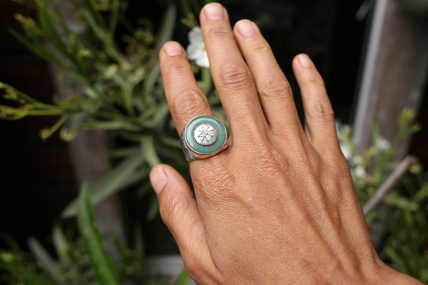 Silver & Green Jade – Handcrafted in Niger