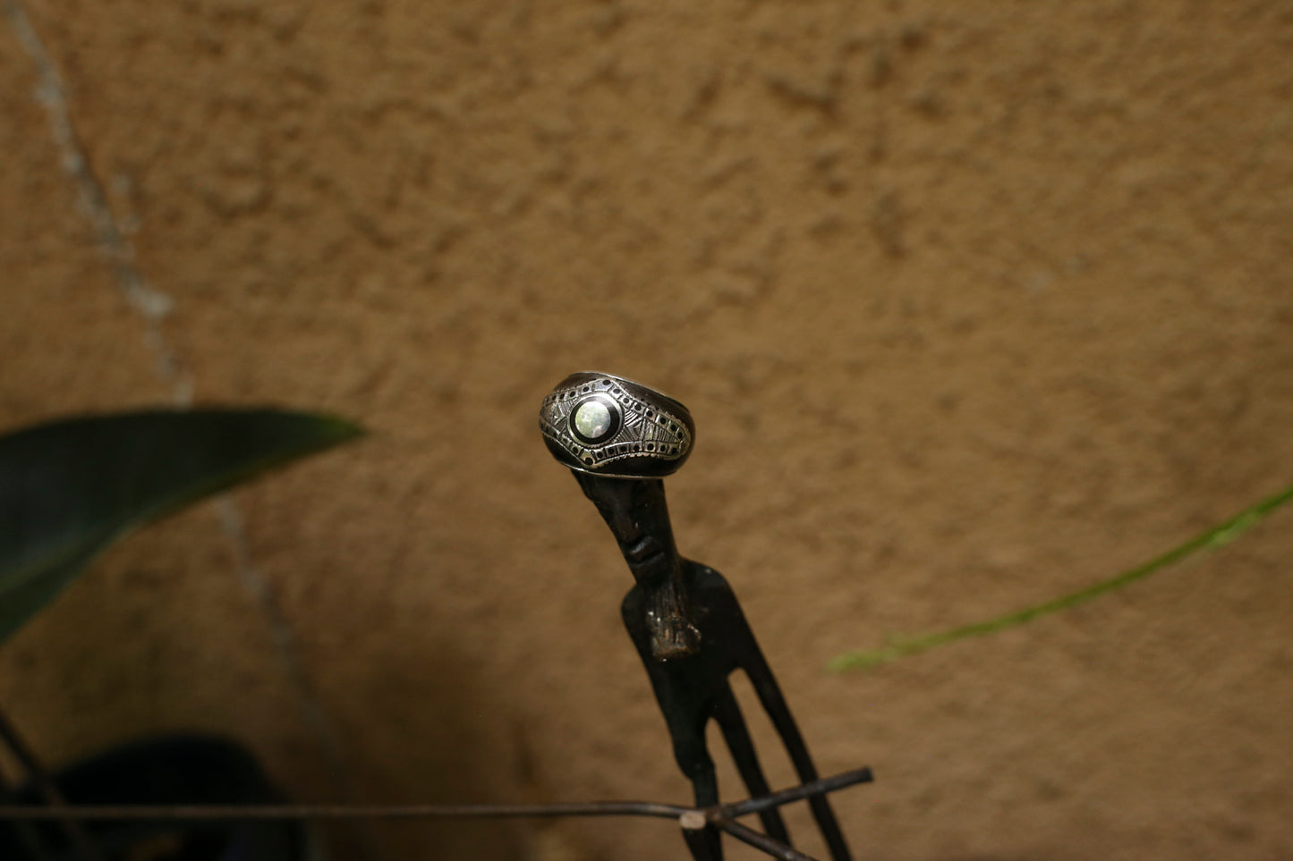 Silver & Ebony Ring – Handcrafted in Niger