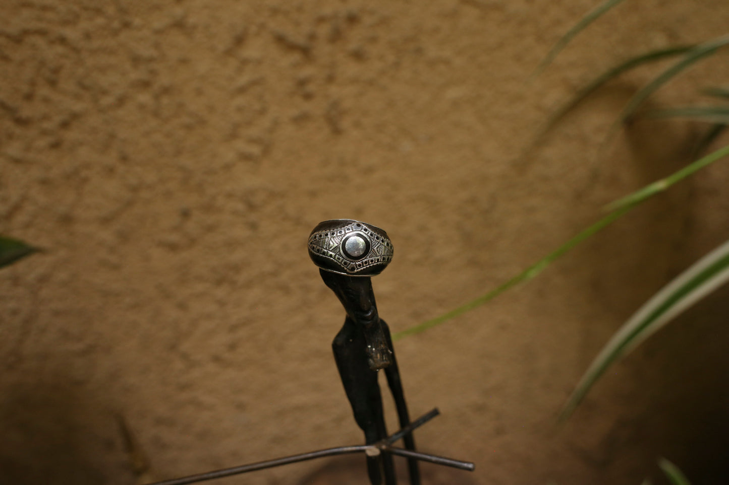 Silver & Ebony Ring – Handcrafted in Niger