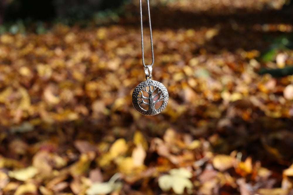 tree of life silver pendant
