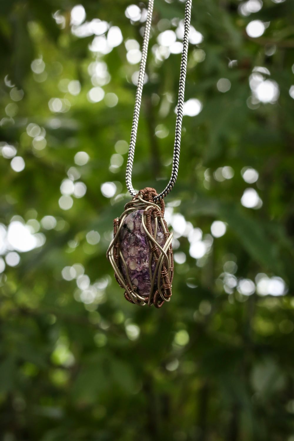 Lepidolite stone, pendant,doti sutra