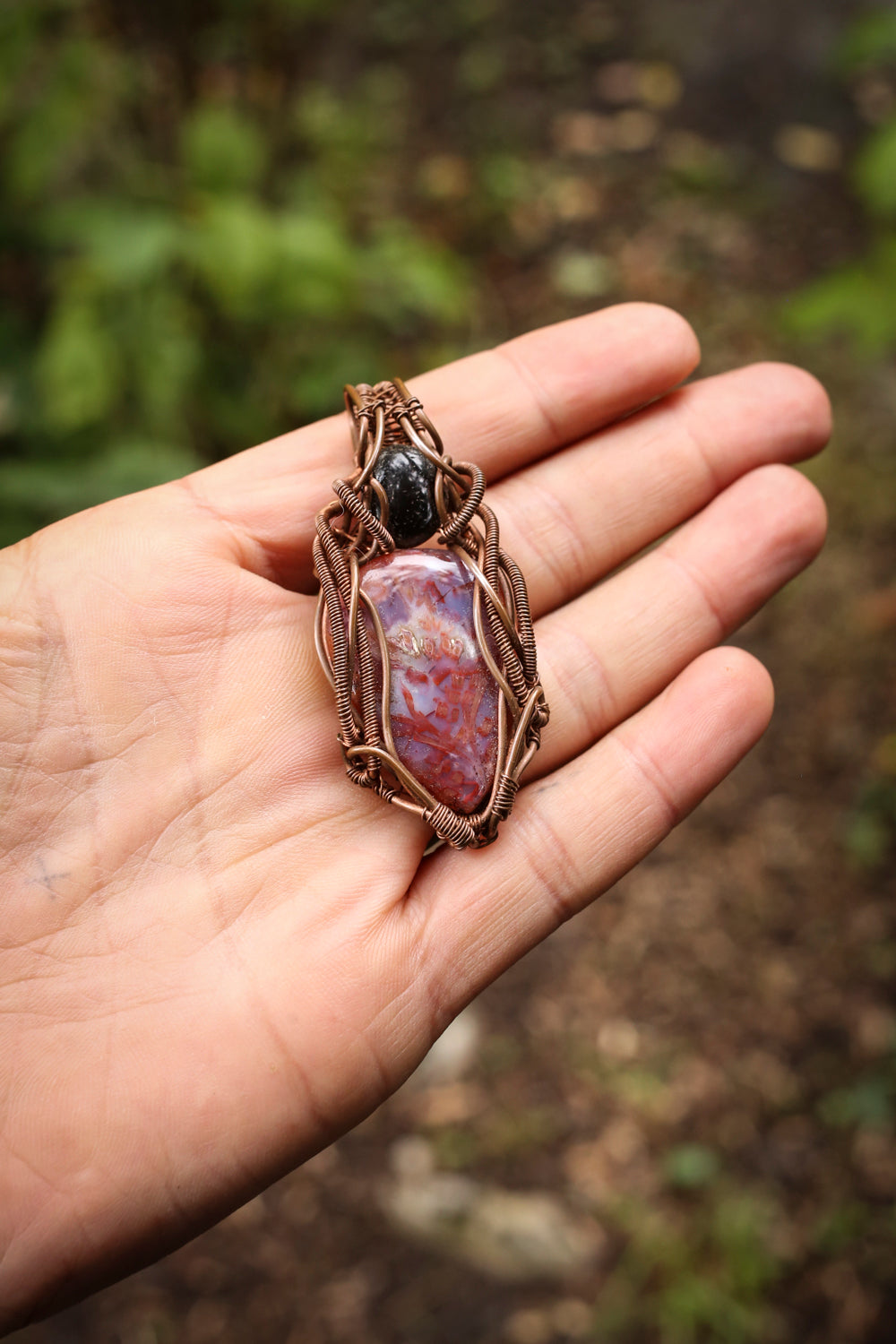 Handmade Crystal Pendant V