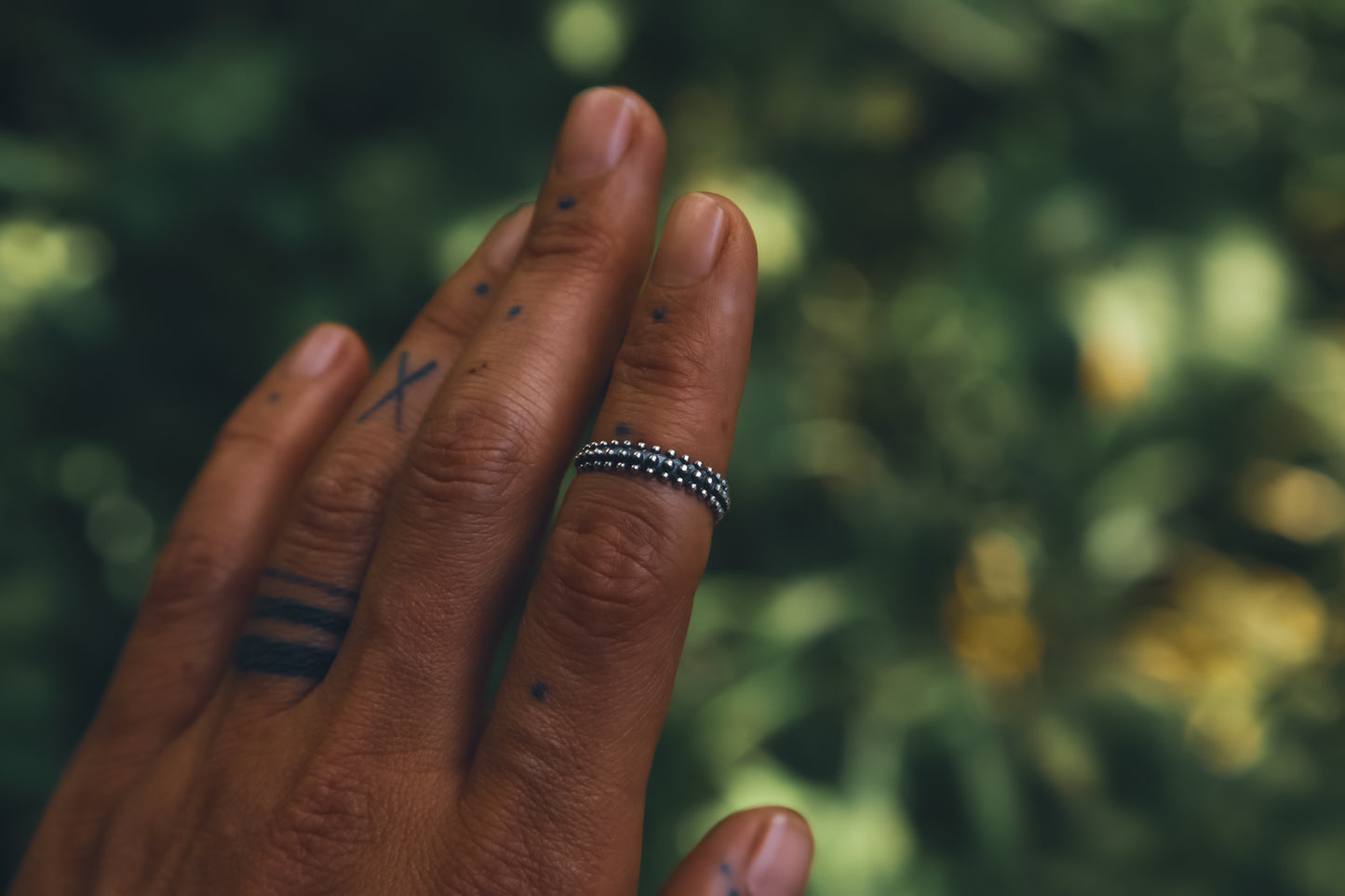 minimal silver ring handmade Indian jewellery doti sutra Edit alt text