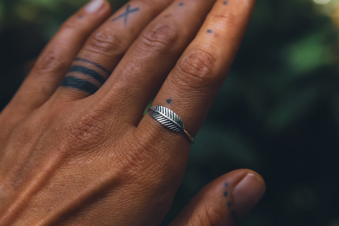 minimal ring silver Indian jewellery dotisutra jewellery store