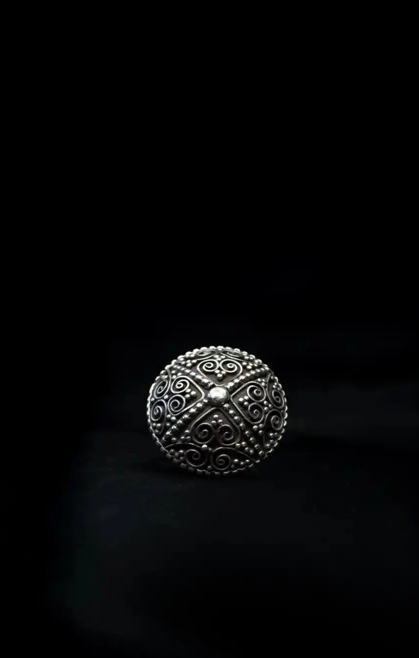 newari art ring jewellery doti sutra silver jewellery