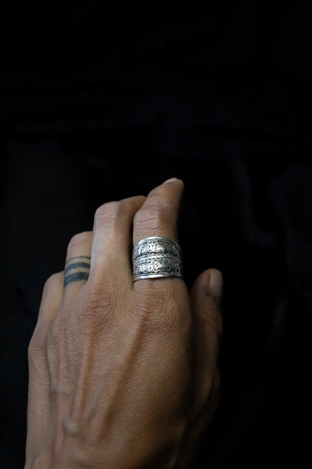 neari art ring jewellery doti sutra silver jewellery
