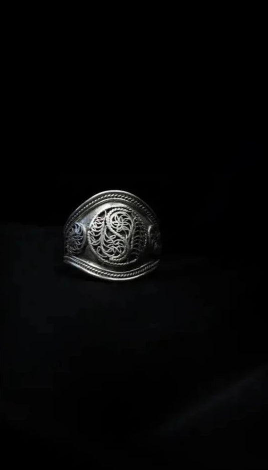 silver rings newari nepal traditional art