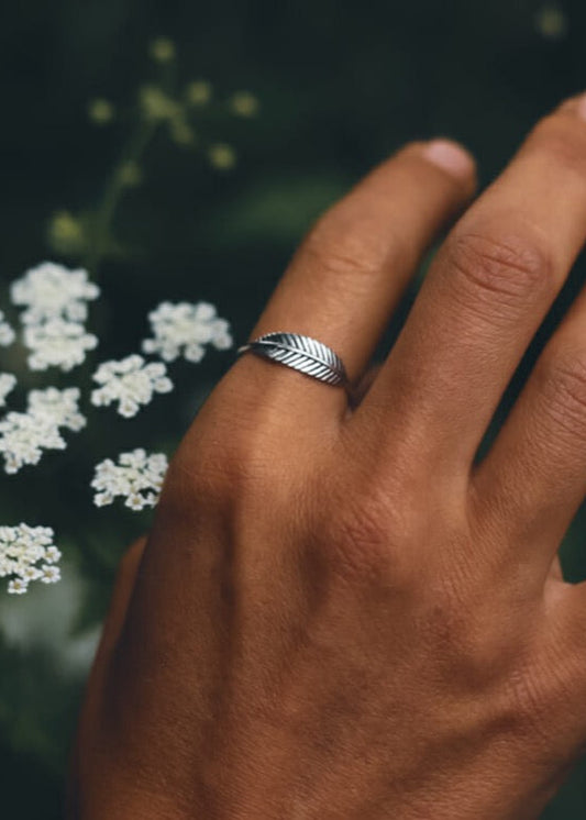 minimal ring silver Indian jewellery dotisutra jewellery store