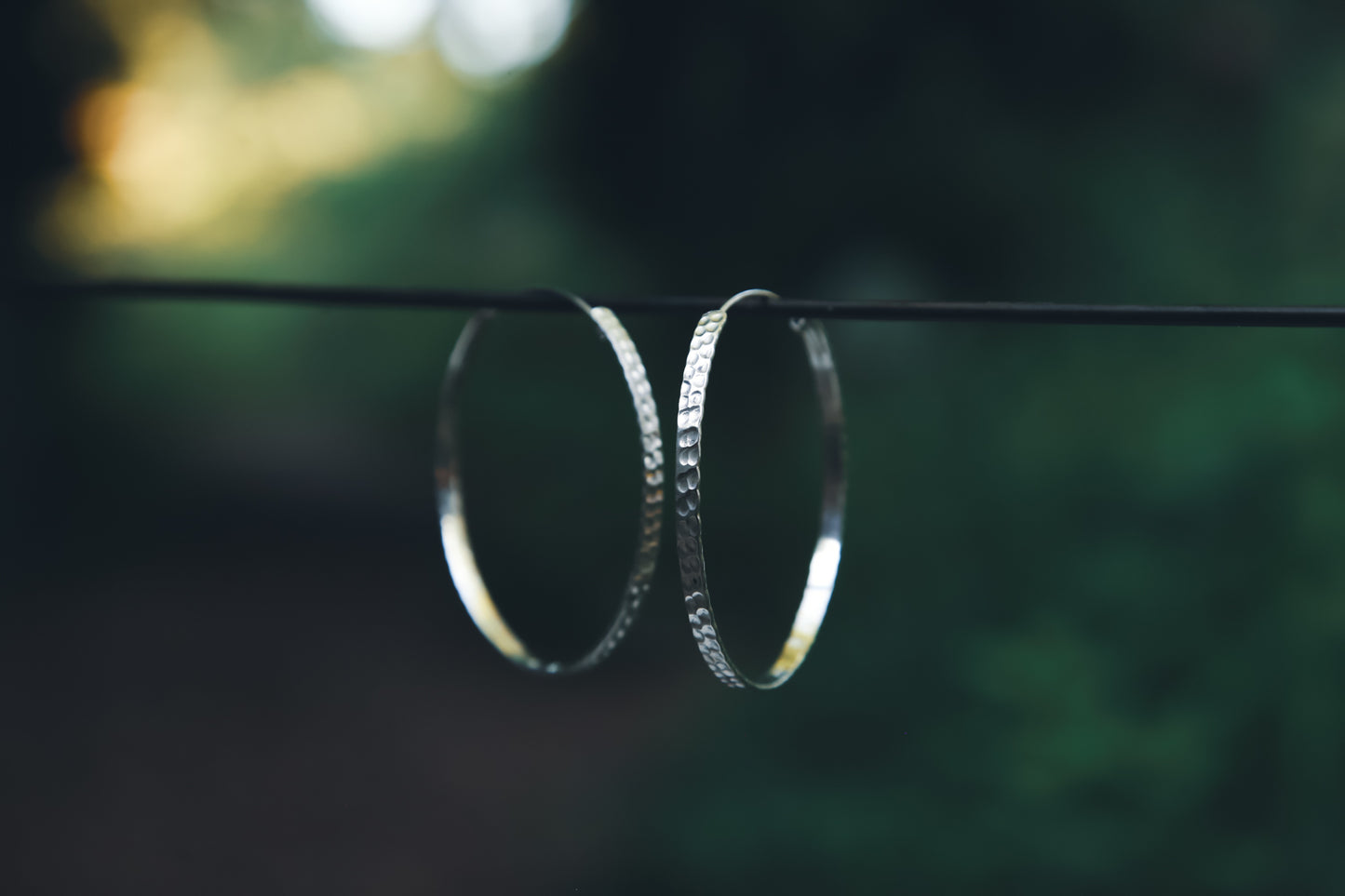 round silver hoop earrings handmade gift for her doti sutra