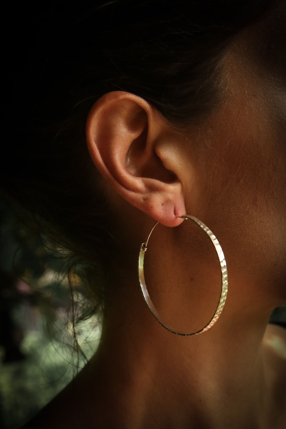 round silver hoop earrings handmade gift for her doti sutra