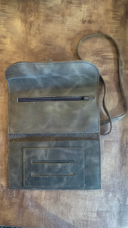 Handmade 100% Leather Tobacco Bag from Turkey