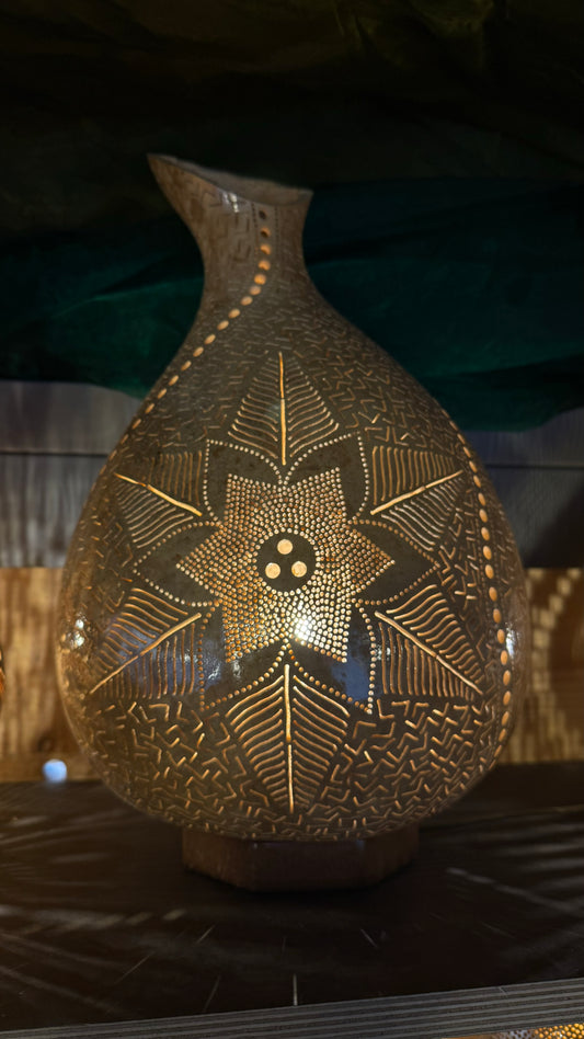 Serene Light Gourd Lamp